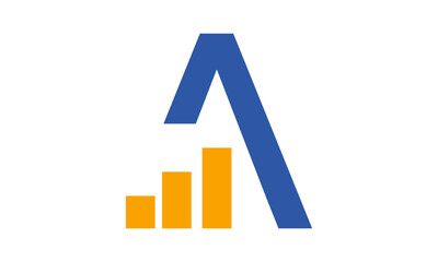 Modern Letter A Financial Logo
