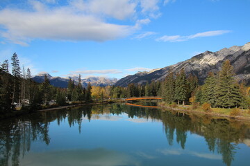 Reflections In The Bow River, Banff National Park, Alberta
