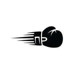 Fast Punching Boxing Glove Speed Trail Logo