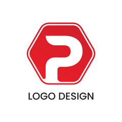 Creative P Brand Logo Design Template
