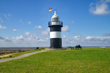 lighthouse, called the little frenchy in Wremen, Lower Saxony, Germany