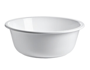Simple white bowl with a smooth, rounded lip