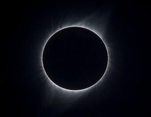 Obraz premium Solar eclipse, ring of fire