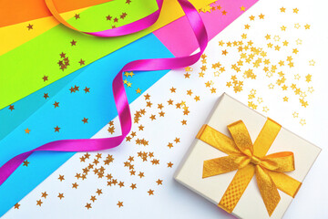 abstract background with gift boxes