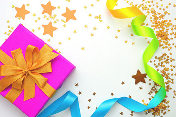 abstract background with gift boxes