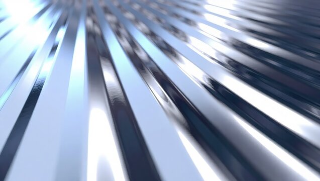Abstract Metallic Stripes Zoom Effect.