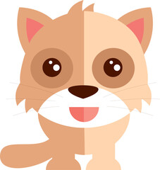 Cute Cat Cartoon Vector Illustration