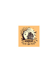 Spooky Halloween Horror Scene.ai