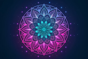 abstract background with round ornament mandalas 