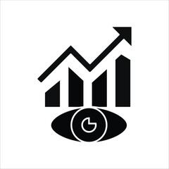 prediction icons. simple solid vector