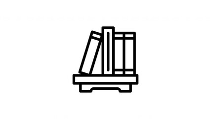 bookshelf animated icon