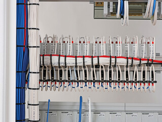 Connecting the electrical module using copper electrical insulated wires. 