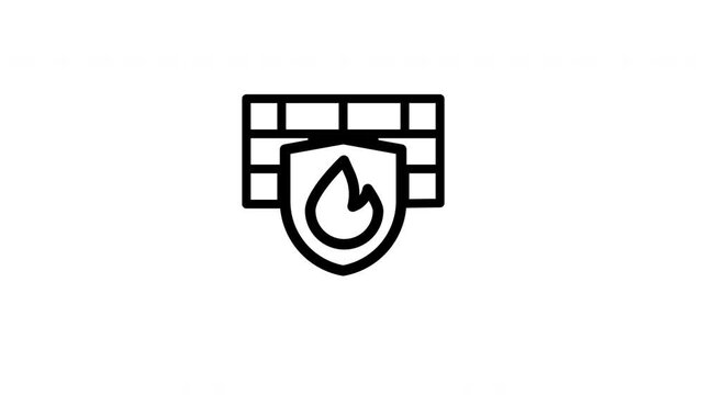 firewall animated icon