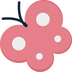 Simple flat pink butterfly illustration, perfect for design elements or educational materials