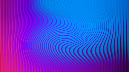 Obraz premium Illustration of a mesmerizing abstract background featuring swirling lines in vibrant shades of blue, purple, and pink, creating a dynamic and visually captivating composition