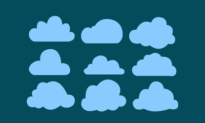 vector cloud clip art