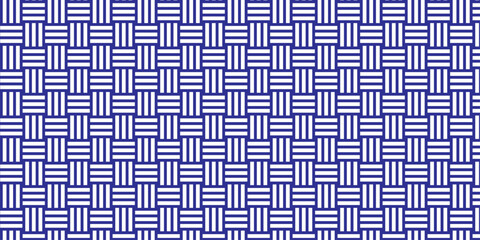 abstract blue square overlap ornament textile fabric transparent maze and line mosaic tile texture retro ornament vector background