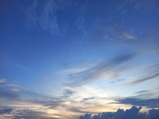Beautiful sky on the afternoon