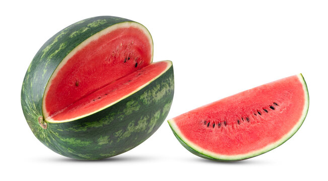 watermelon isolated on transparent png (Image from camera)