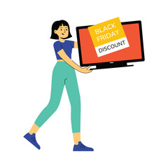 Tech Deal Flat Vector Illustration 