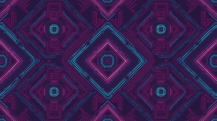 Abstract Geometric Pattern Digital Art