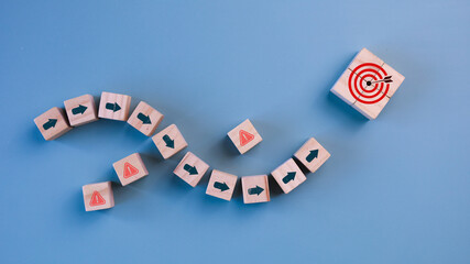 Risk management and assessment concept. To avoid risk, danger or threats in business. Risk aversion or risk management.