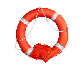 A lifebuoy  isolated on the white