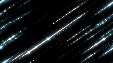 Fototapeta premium Abstract dark background with glowing lines and stars creating a futuristic feel for digital