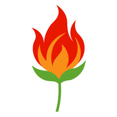 red and yellow flower