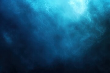 Dark blue underwater misty background ideal for abstract marine visuals and mystery themes