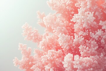Closeup of pink coral branches with soft light ideal for marine visuals and organic beauty themes