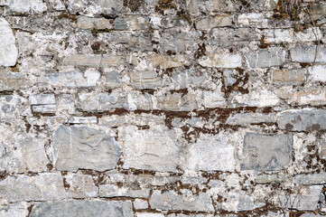 Vieux mur en pierre — texture naturelle plein cadre