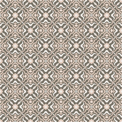 Floral damask oreintal seamless pattern warm color.Geometric motif flower ornament hand drawn vector element.Ethnic traditional Indian,Arabian,tribal illustration.For print,fabric,carpet,wrap,decorate