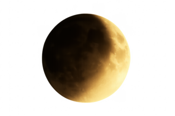 Moon lunar eclipse space celestial body transparent background