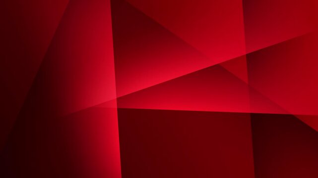 abstract animated background with intersecting geometric red shapes creating depth and modern visual rhythm suitable for digital art, motion graphic, and stylish illustration themes