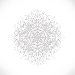 Geometric pattern made of lines and dots