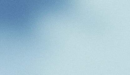 A soft, textured background with a gradient from deep blue to pale blue, evoking a serene, airy, or frosty atmosphere. Noise background. Gradient texture background