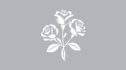 Line drawing of a woman's profile with long hair and three diamond-shaped stars above her head.