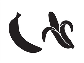 Vibrant stylized illustration of a ripe banana with a playful organic feel perfect for food and tropical themes