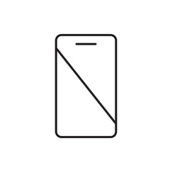 A vector icon symbolizing digital detox by switching off mobile devices, created in line style with editable stroke