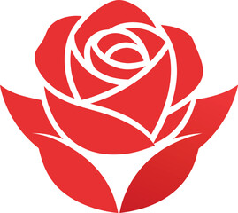 Minimalist rose shape