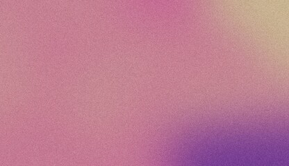 A textured background with a gradient of pink, purple, and yellow hues, creating a soft, abstract, and visually appealing pattern. Noise background. Gradient texture background