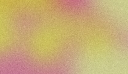 A vibrant, abstract background with a soft gradient of pink and yellow hues, featuring a subtle textured effect. Noise background. Gradient texture background