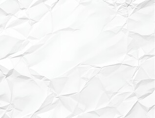 Obraz premium White Blank Crumpled Paper Texture Background with Creased Old Poster Surface and Empty Space for Text or Design Layouts