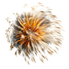 Abstract burst of light and energy with transparent background