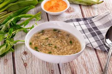 Hot Asian crab meat soup