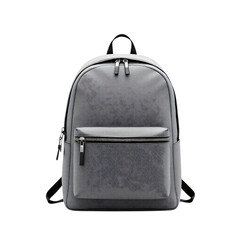 Sleek gray backpack perfect for daily commutes, travel, and students looking for a stylish and versatile carrier for everyday use