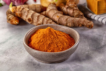 Indian tumeric cumin dry powder