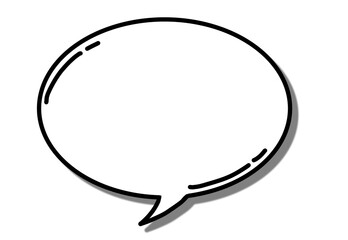 Bubble speech chat talk message cloud for conversation 