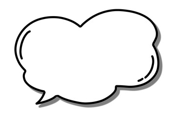 Bubble speech chat talk message cloud for conversation 